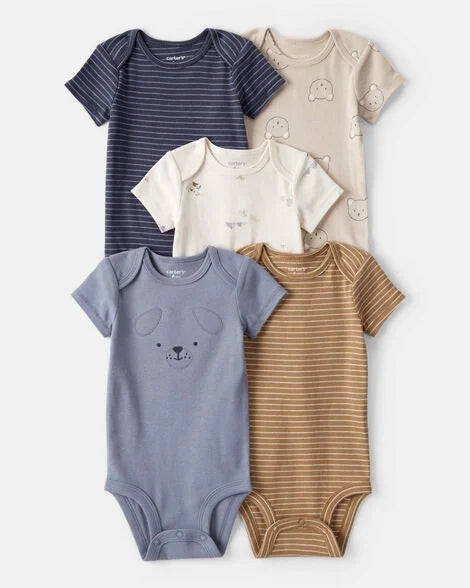 Set 5 mamelucos bebe niño Carters 1U025910