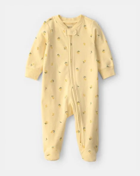 Pijama amarilla limones bebe niña Carters 1U617510
