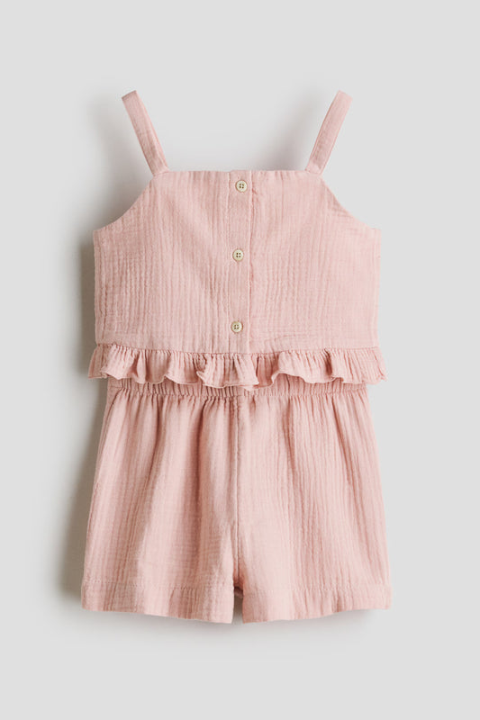 Set conjunto 2 piezas camisa short rosado niña H&M 1281379003