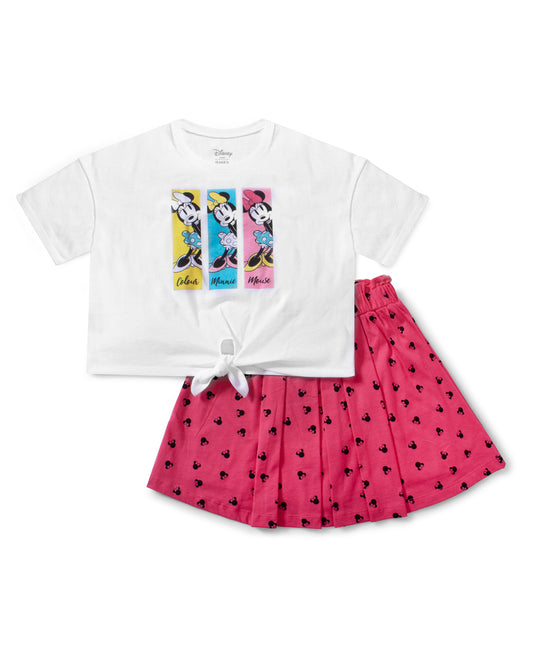 Conjunto Disney Minnie Rosa Blanco Niña 2000141801