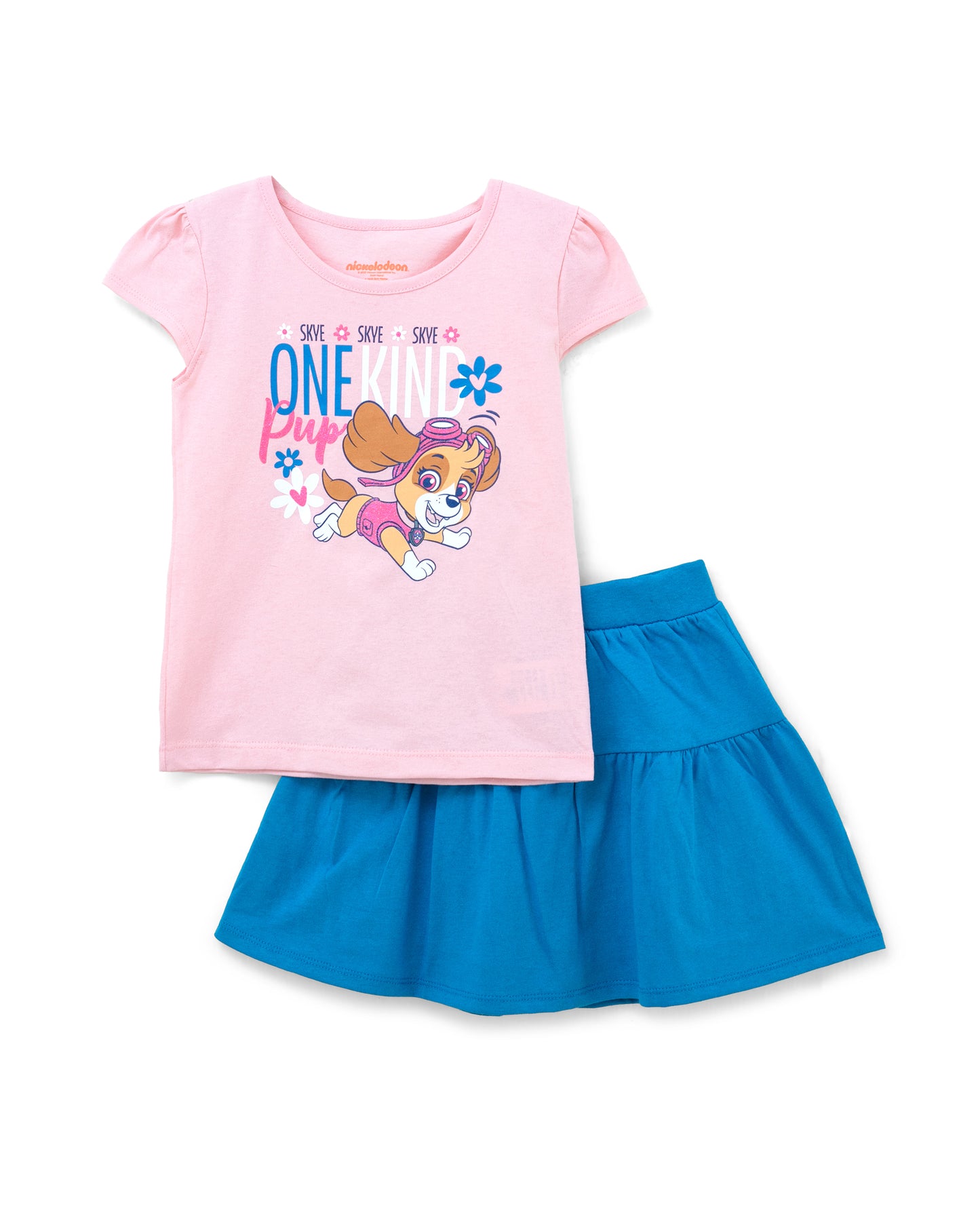Set conjunto 2 piezas camisa rosada falda azul niña paw patrol St Jacks 2000146702