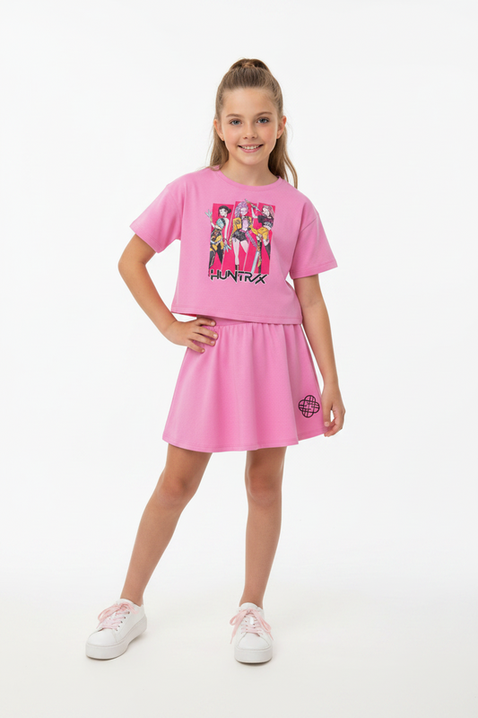 Set conjunto 2 piezas K pop camisa rosada falda short rosada niña St Jacks 2000147401