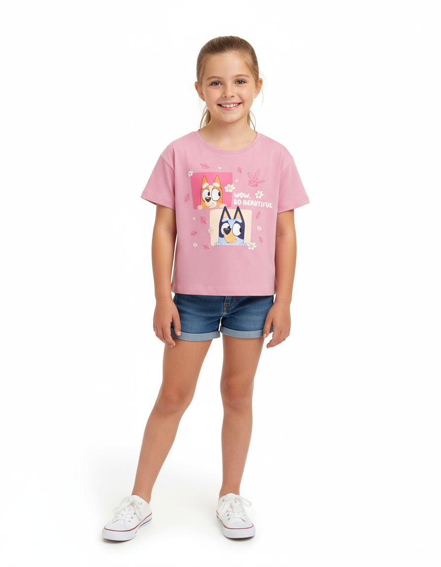 Camisa rosada bluey beautiful St Jacks niña 2030198501