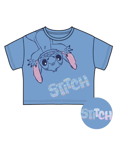 Camisa azul funny Stitch niña St Jacks 2030199501