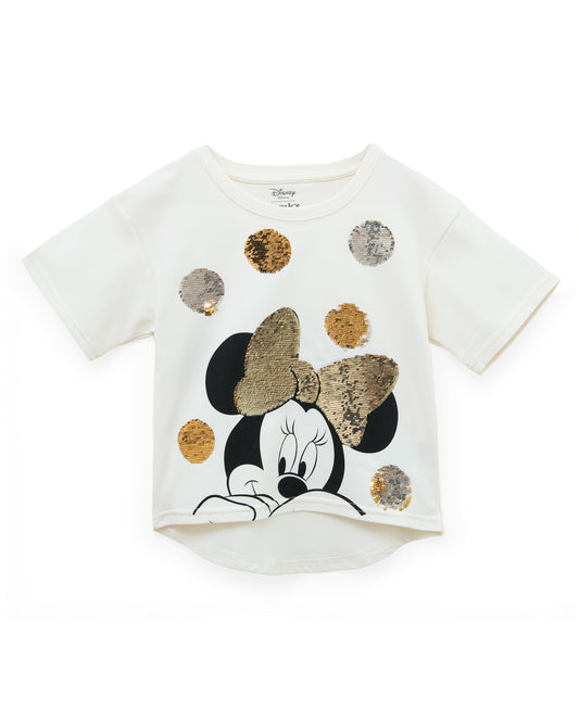 Camisa blanca minnie brillos niña St Jacks 2030201704 Disney