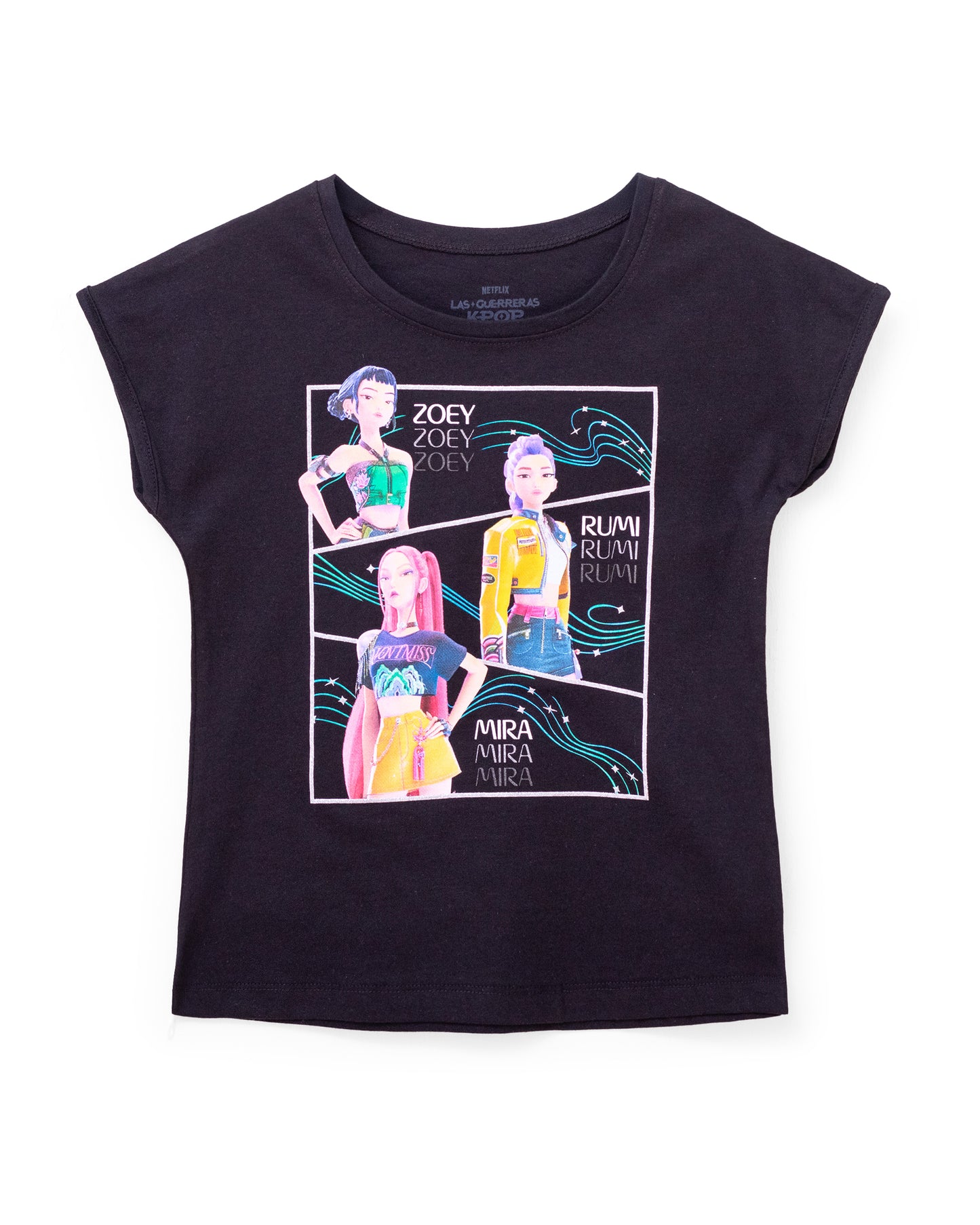 Camisa negra niña K pop Huntrix St Jacks 2030221103