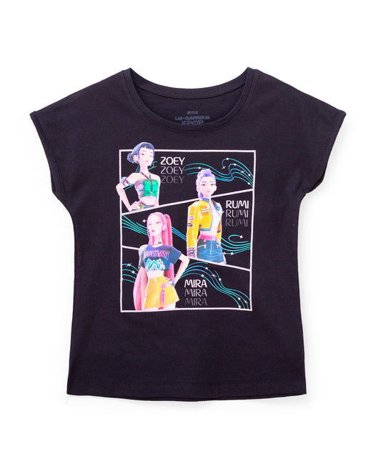 Camisa negra niña K pop Huntrix St Jacks 2030221103