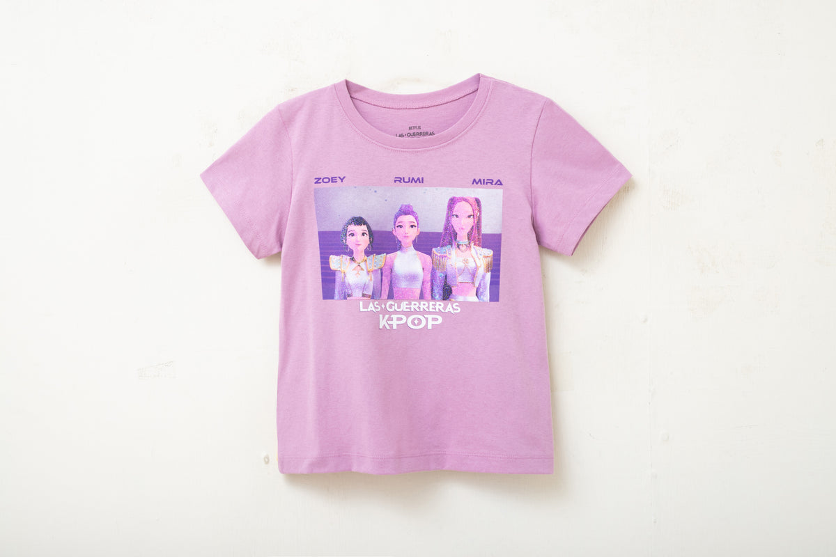 Camisa morada guerreras kpop Huntrix niña St Jacks 2030223303