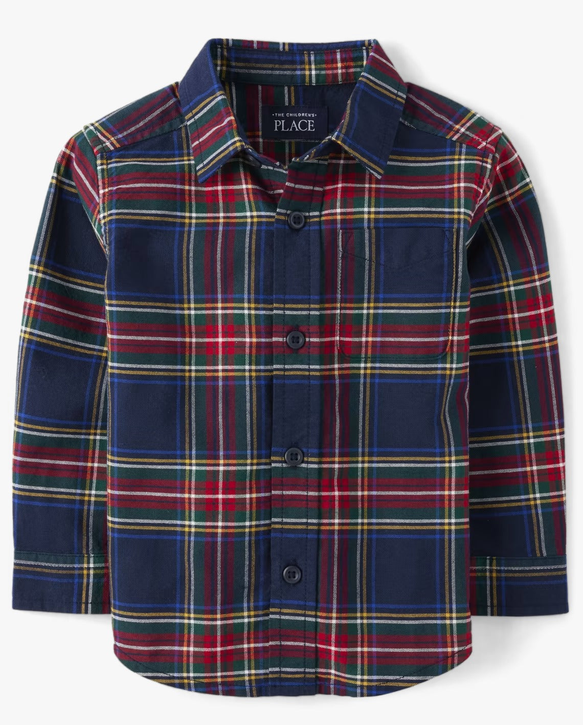 Camisa cuadros azul rojo verde  Childrens place niño formal 14728688