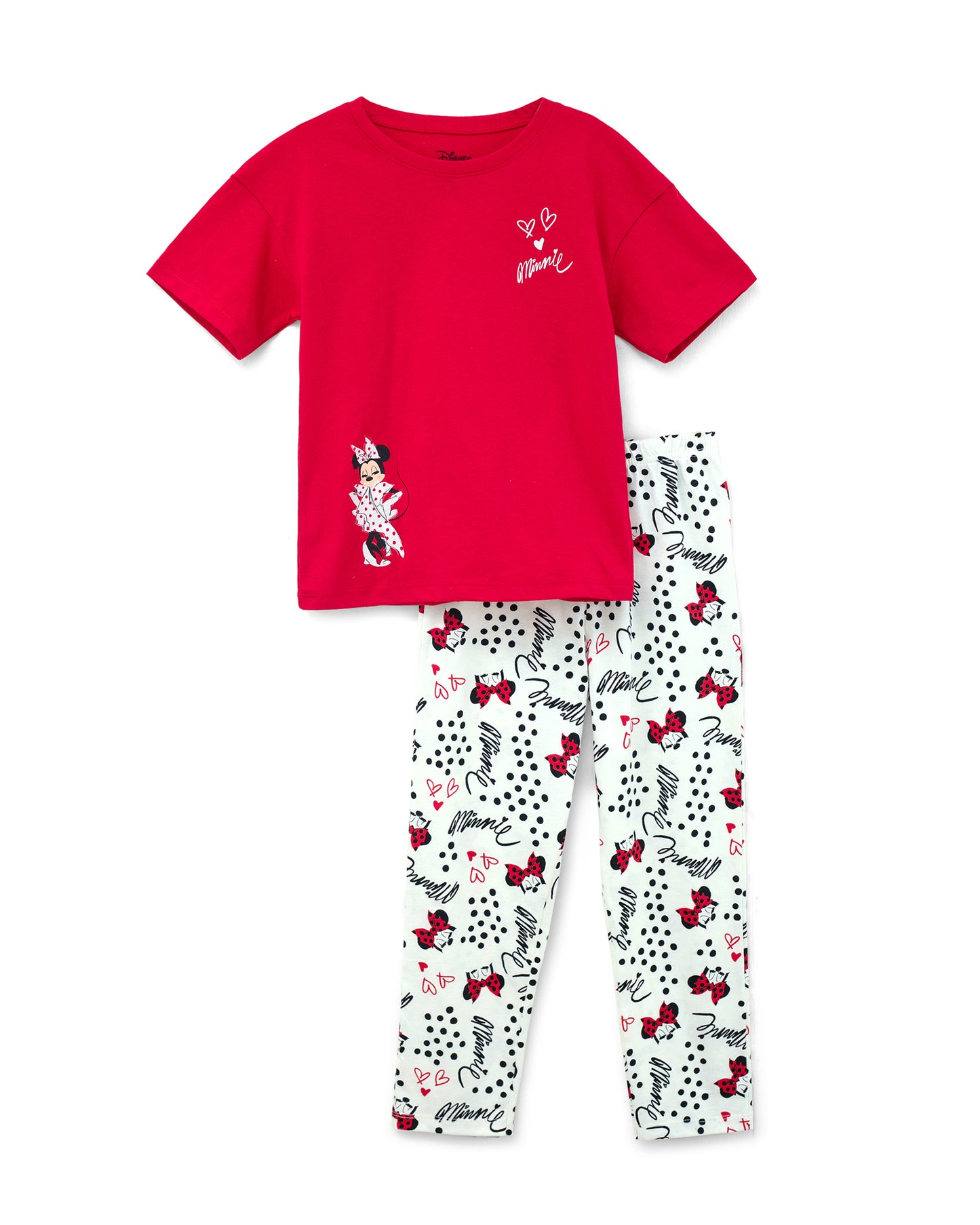 Pijama set minnie niña St Jacks 2080184301 roja