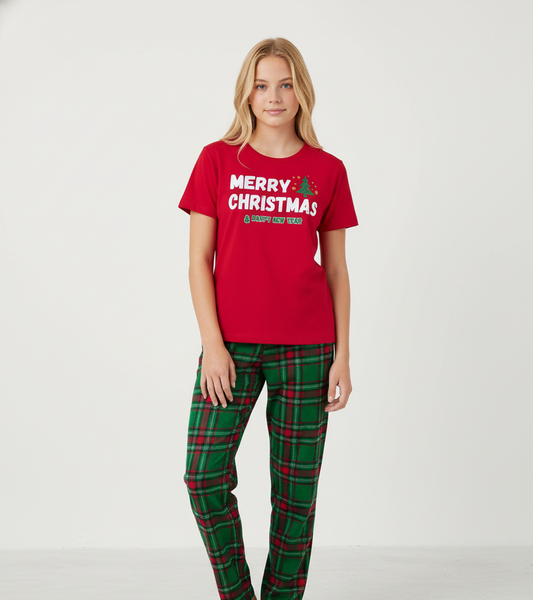 Pijama niñas rojo verde Merry Christmas 4T-16 St Jacks 2080184601