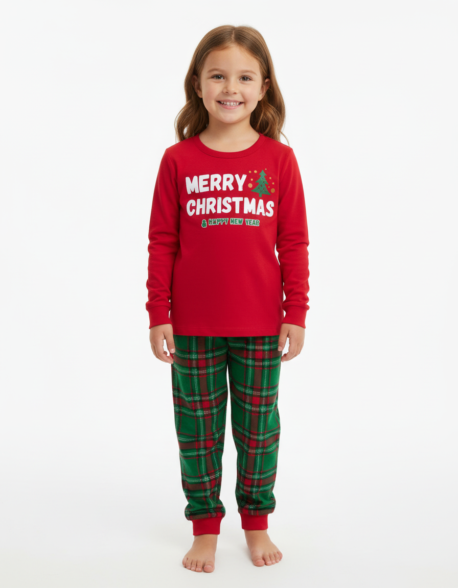 Pijama niña roja verde Merry Christmas navidad St Jacks 2-4T 2080184701