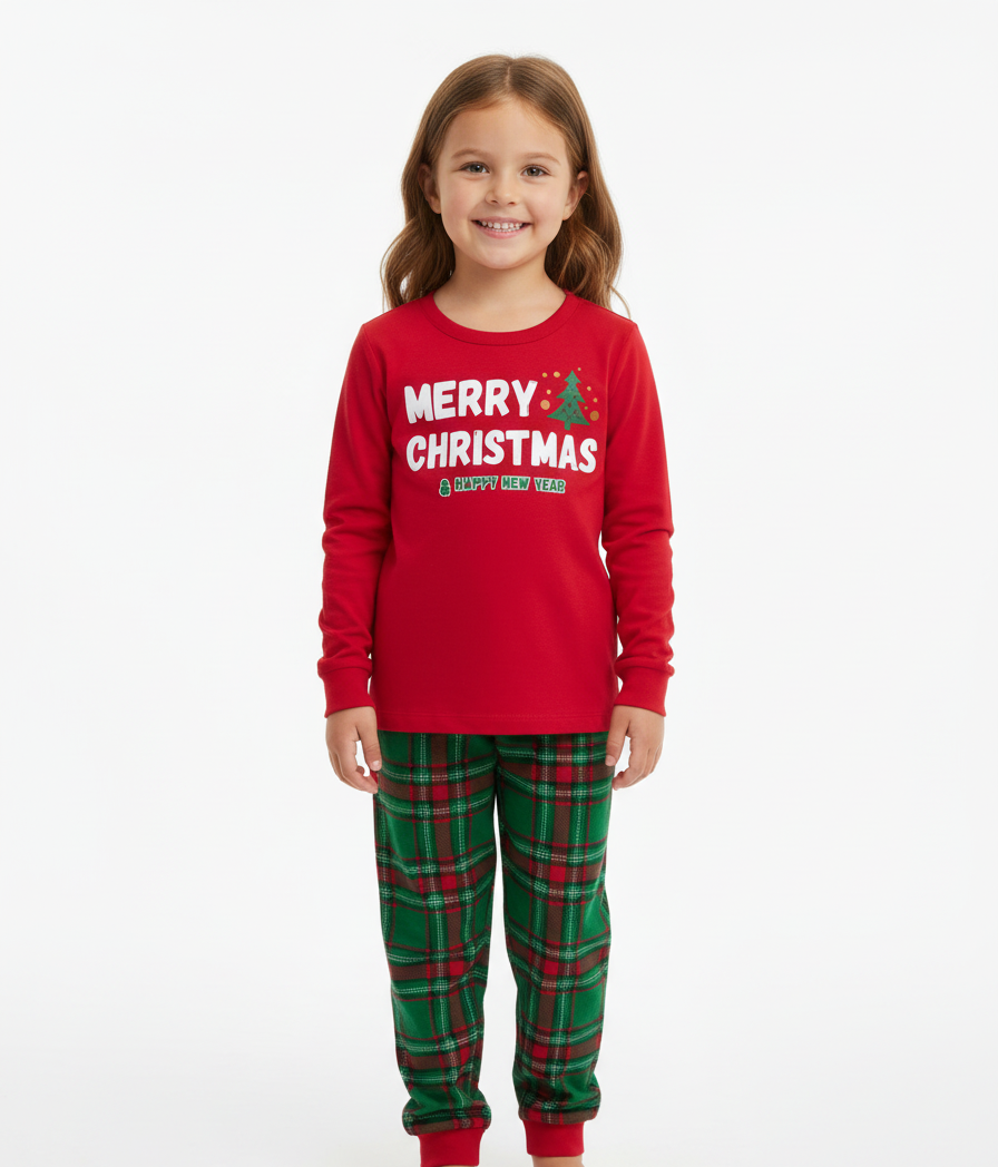 Pijama niña roja verde Merry Christmas navidad St Jacks 2-4T 2080184701