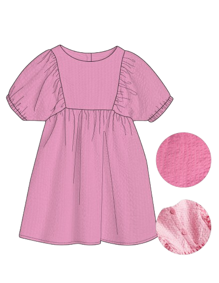 Vestido rosado pink bloom niña St Jacks 2090044202