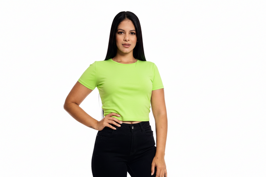 Camisa dama blusa verde lima Chic mi CTD1155-31 390345