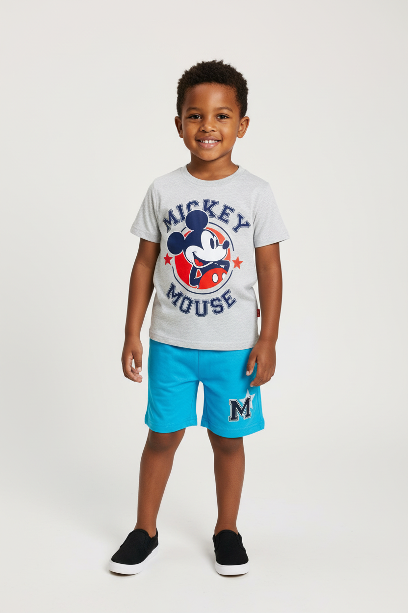 Set conjunto 2 piezas Mickey camisa gris bebe niño D9-MK-1317B 390345
