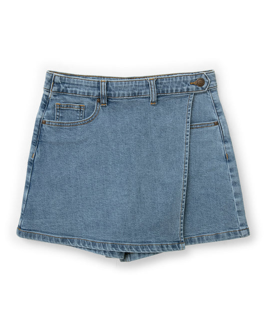 Falda short azul jeans niña St Jacks 2410022802