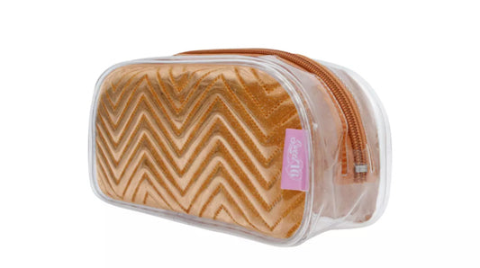 Cartuchera dorada brillo glitter 20x65x95 057-05905