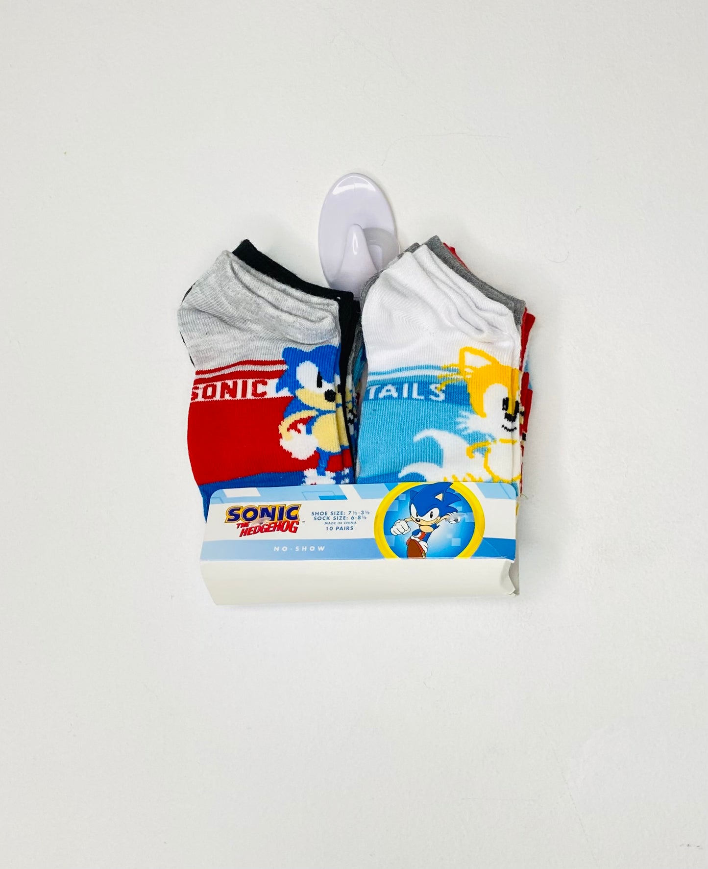Set 10 pares calcetines bebe niño sonic