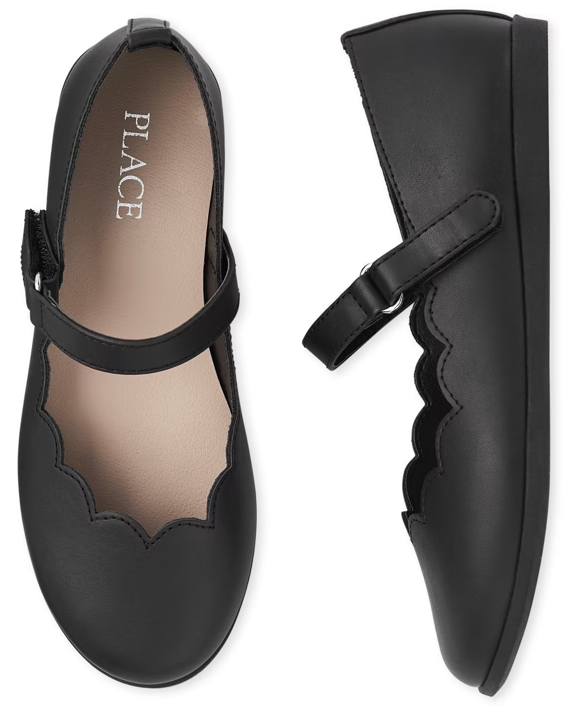 Zapatillas negras niña Childrens Place Zapatos negros escolar 3020980