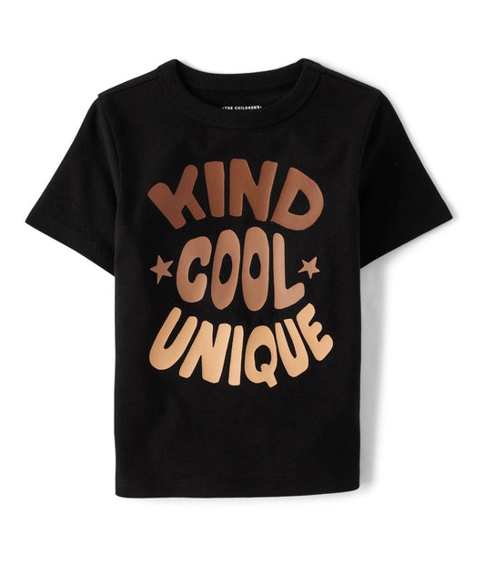 Camisa Childrens Place negra niño kind cool unique promo 3x1000