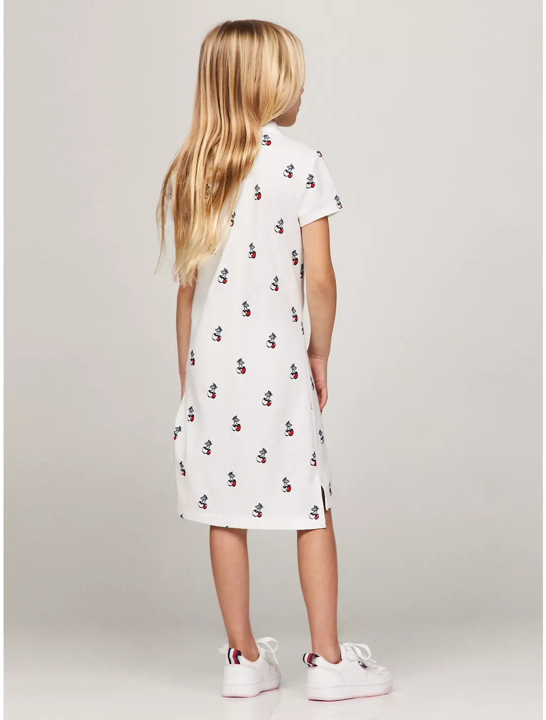 Vestido niña Tommy blanco cereza
