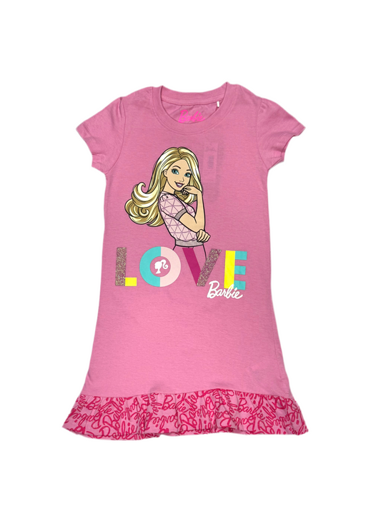Vestido rosado niña Barbie Disney BA-89970