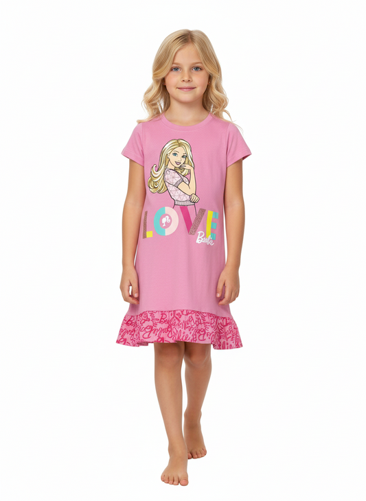 Vestido rosado niña Barbie Disney BA-89970