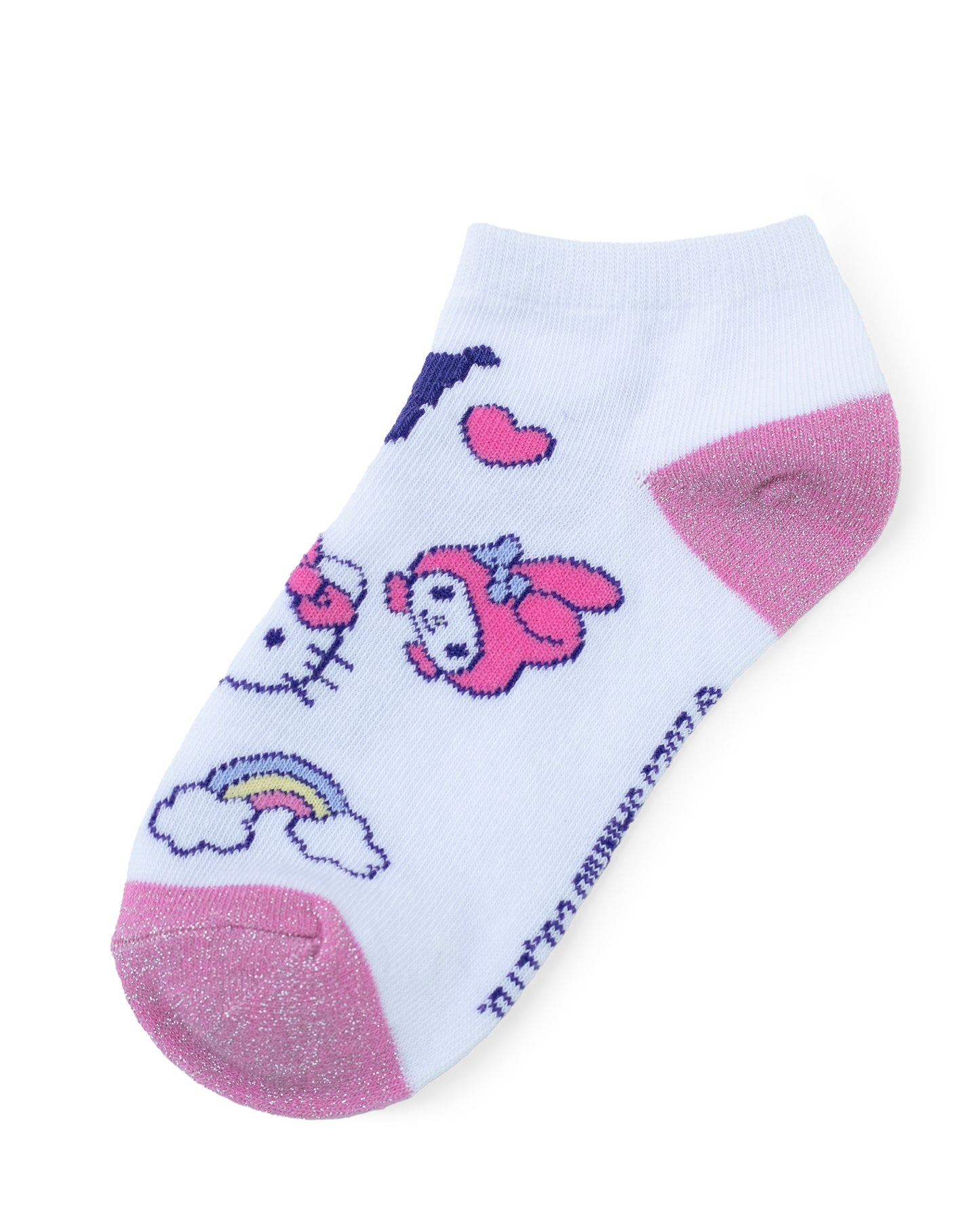 Set paquete 3 Calcetines azul, blanco, morado Hello Kitty & Friends niña St Jacks 2700014601 promo 3x1000