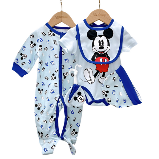 Pijama Set 5 piezas azul mickey Disney bebe niño D9-MK-1323B