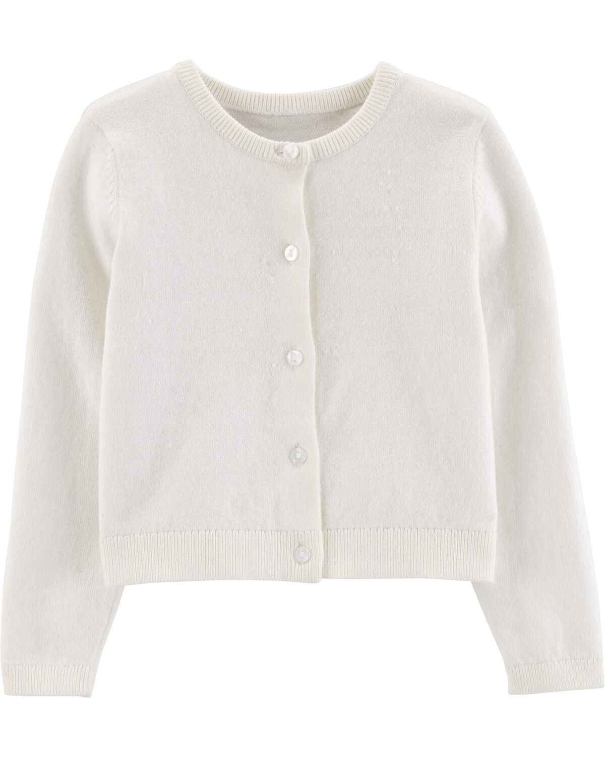 Sueter blanco cardigan carters niña 64727024