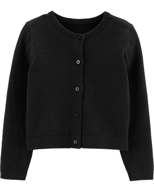Sueter negro cardigan carters niña 64899056