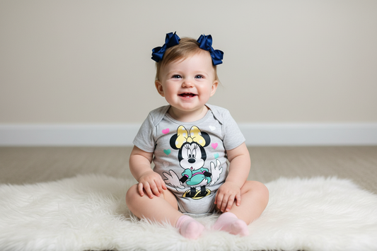 Mameluco gris Minnie bebe niña D2-MI-1015B promo 4x1000 290245