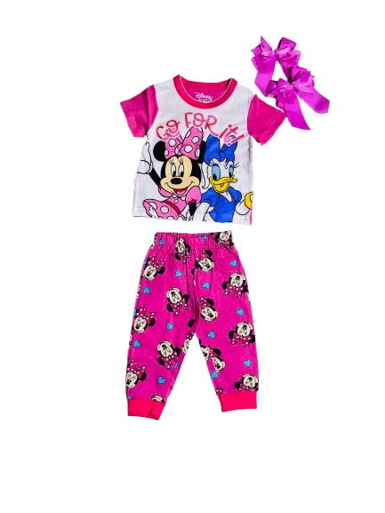 Set 2 Piezas pijama rosada Minnie Disney