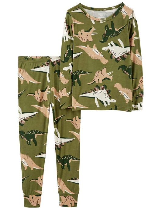 Set 2 piezas pijama carters dinosaurios Niño