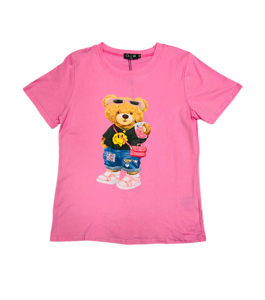 Camisa rosada oso niña Chic mi CTG1253-54