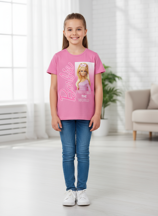 Camisa rosada niña Barbie Disney BA-90026