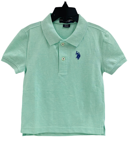 Camisa verde menta polo niño
