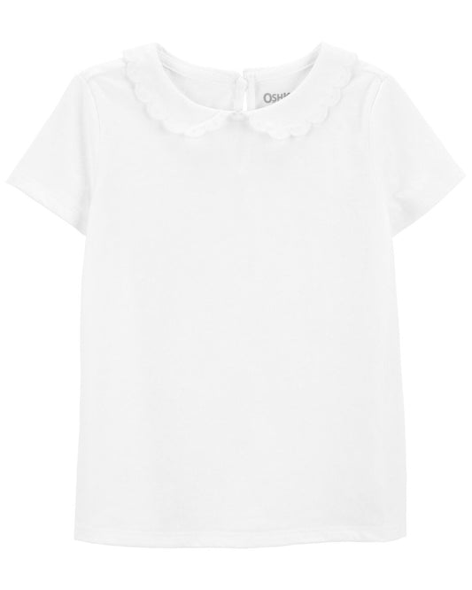 Camisa blanca coello Oshkosh niña
