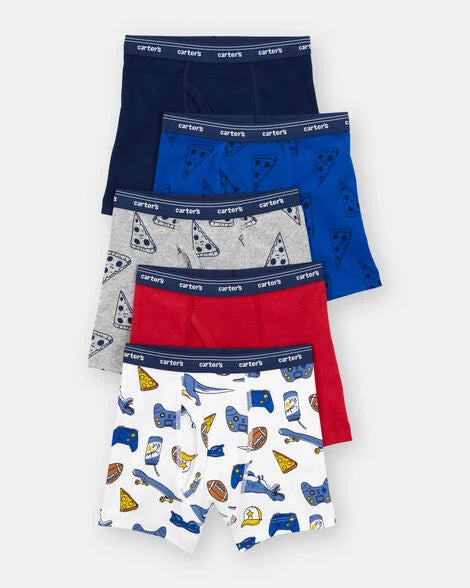 Set 5 boxer ropa interior niño Carters 2T728810-3R164910-2R164910