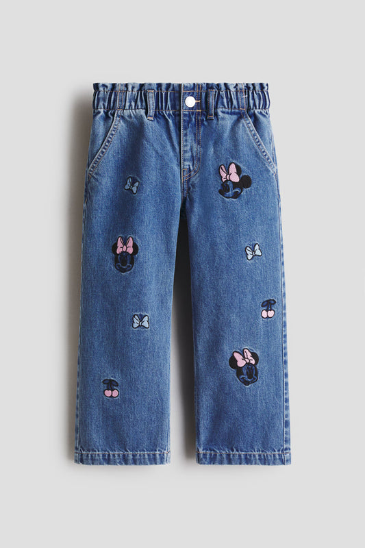 Pantalon jeans azul Minnie niña H&M 1303084007