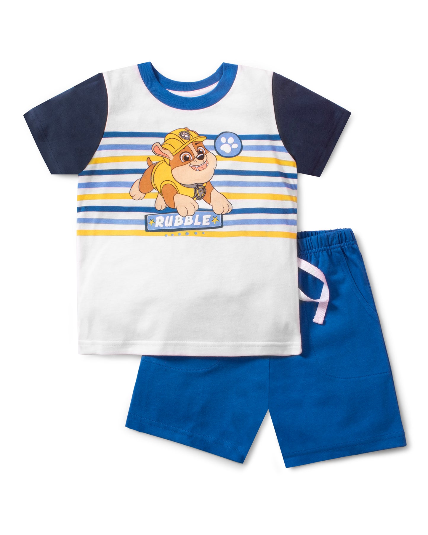Conjunto Nickelodeon Short Azul Camisa Azul Blanco Niño 3000173802