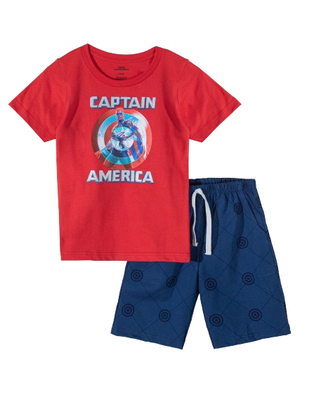 Set Conjunto capitán américa St Jacks niño  3000174701
