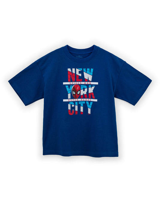 Camisa azul oscuro New York City Spiderman niño St Jacks 3030226702
