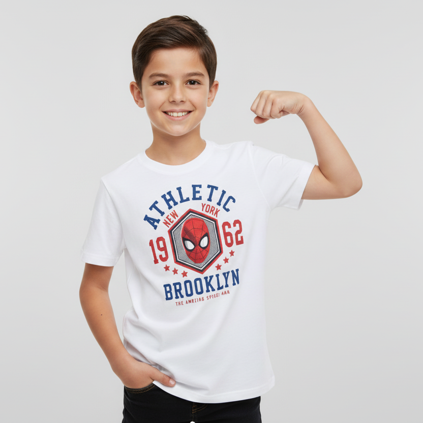 Camisa blanca Spiderman niño St Jacks 3030226703