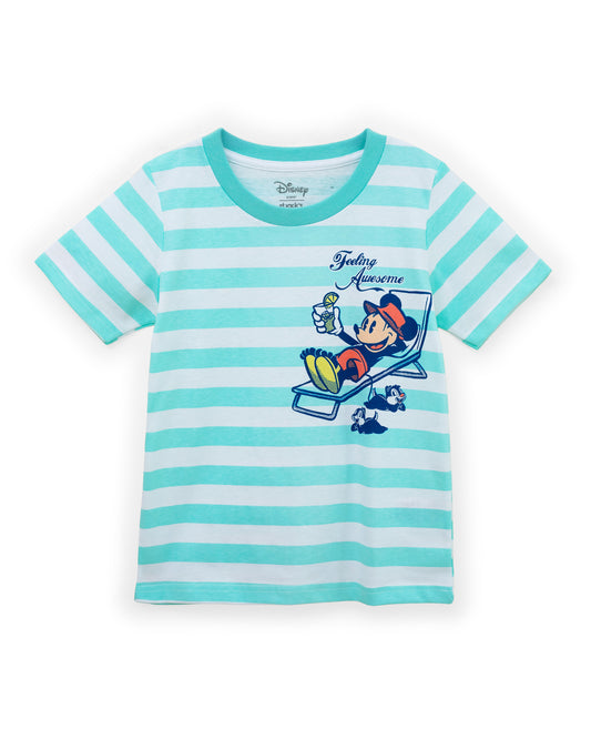 Camisa blanca azul celeste Mickey niño St Jacks 3030227102