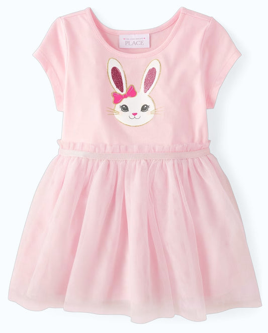 Vestido rosado conejo tutu bebe niña Childrens Place 3051881