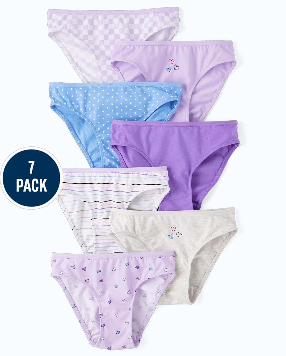 Set 7 ropa interior morada niña Childrens Place 3054820
