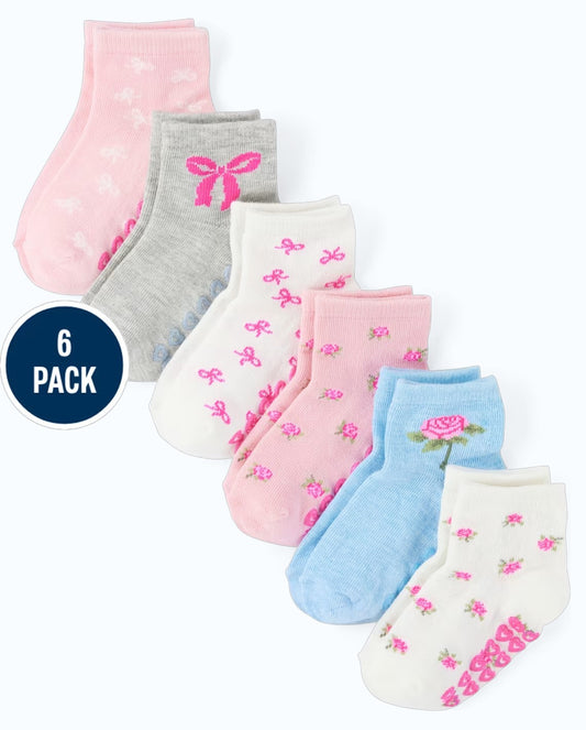 Set 6 calcetines multicolor bebe niña Childrens Place 3055337