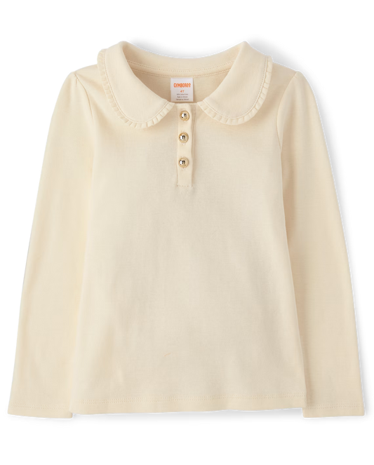 Camisa beige niña Gymboree 3056239 Coello español Peter Pan